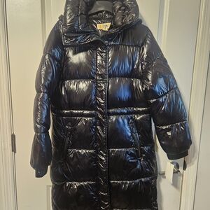 Michael Kors Shiny Black Outerwear